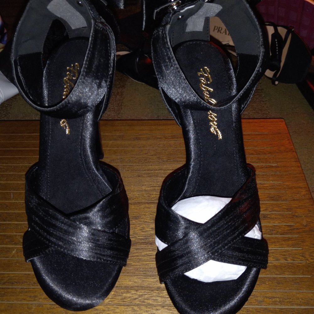 stiletto heels black size 7 - Picture 2 of 5